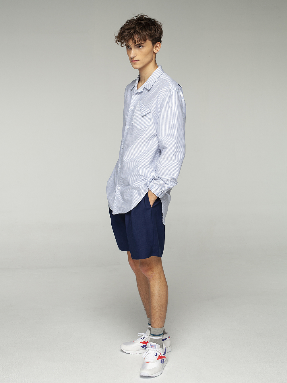 striped oversize shirt general
