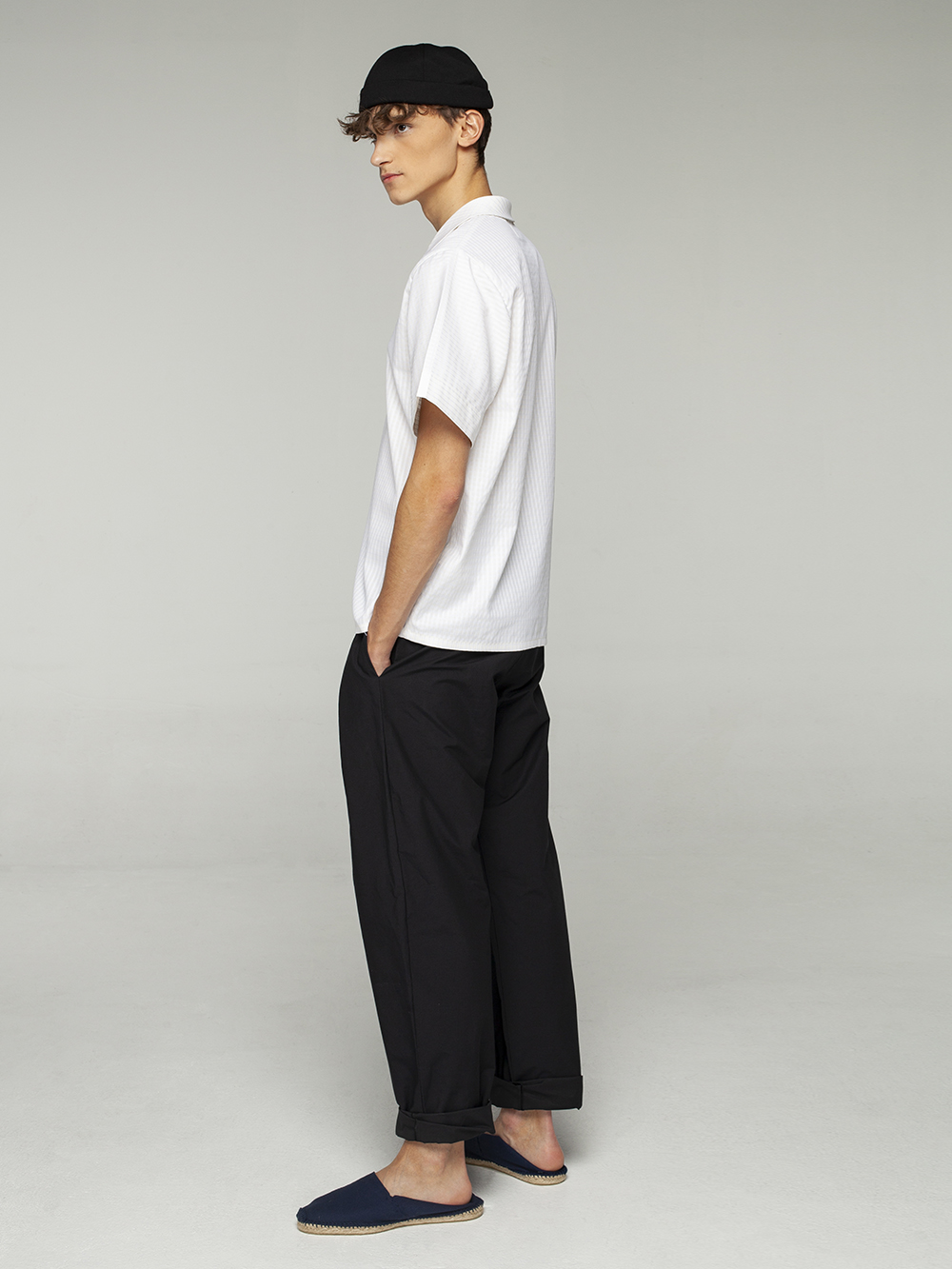 texture polo shirt side