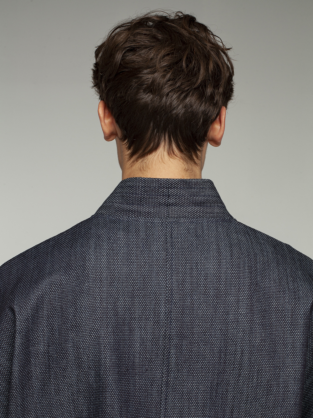 denim kimono back detail