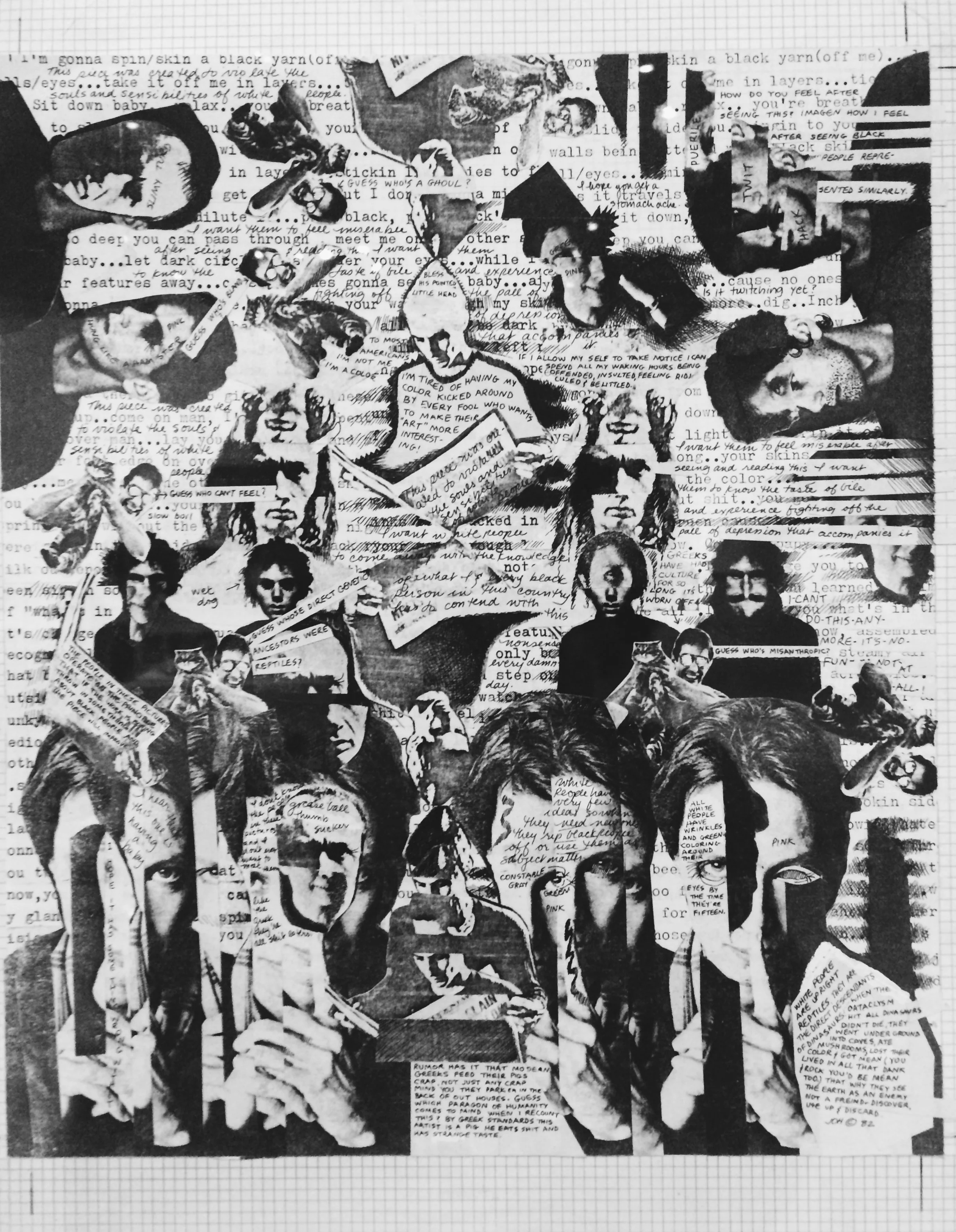 Janet Henry, Untitled, for Heresies #15: Racism Is the Issue , 1982