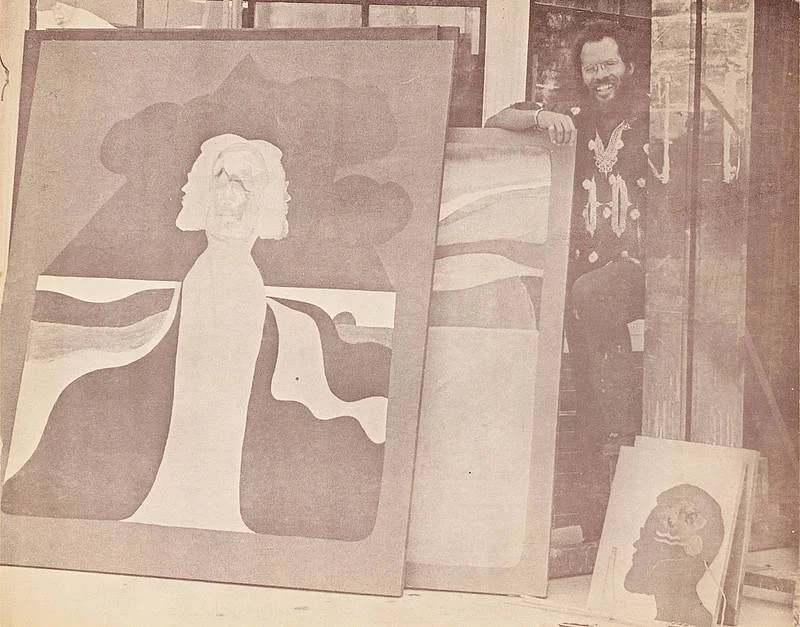 Announcement for Alonzo Davis’s exhibition at Just Above Midtown Gallery, New York, 1975. Courtesy of The Hammer Museum.