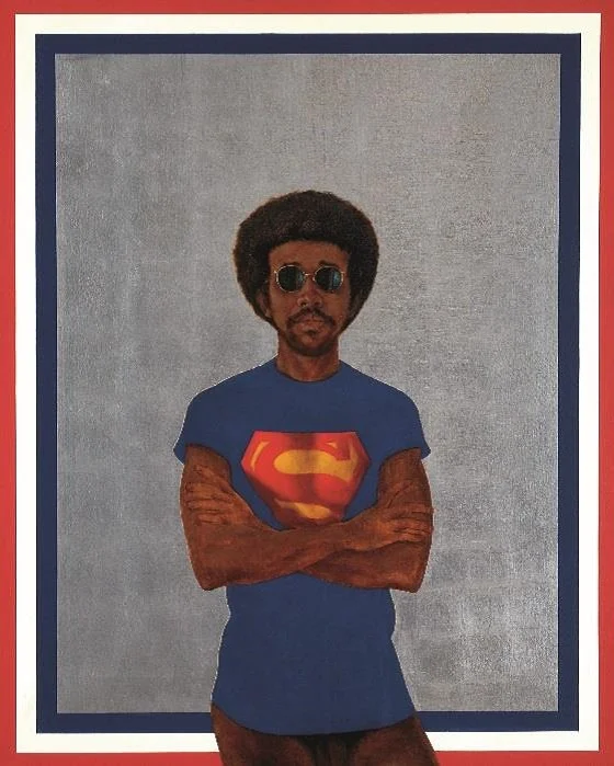 Barkley L. Hendricks, Icon for My Man Superman (Superman Never Saved any Black People – Bobby Seale) 1969. 