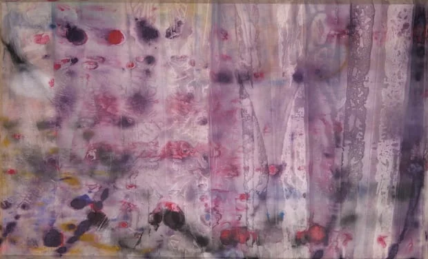 Sam Gilliam, Curtain of sorrow … April 4. Ph: David Kordansky Gallery