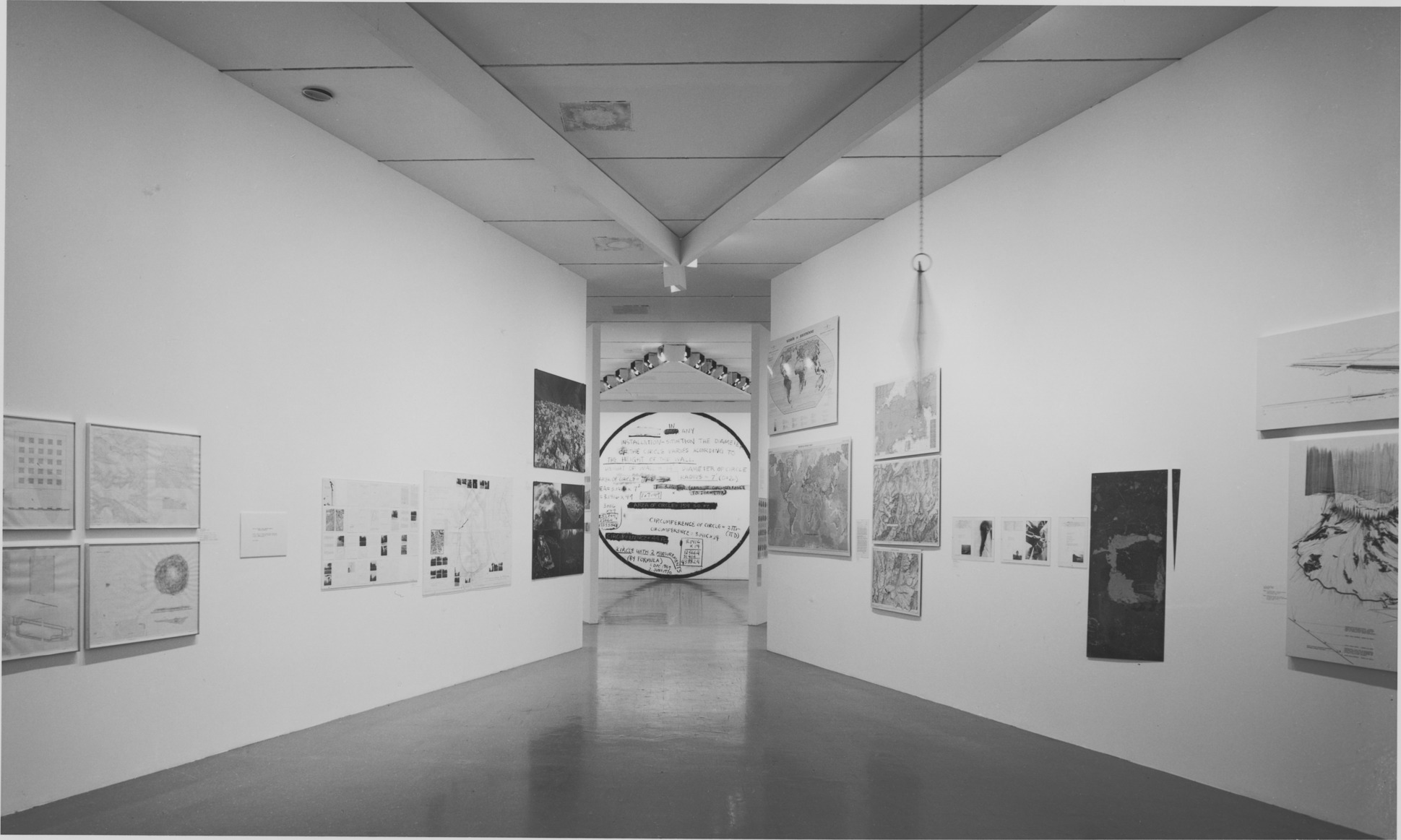Installation view of Information at MoMA, 1970. 