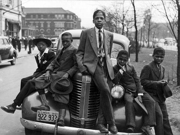 Russell Lee, Negro boys on Easter morning, April 1941. Featured in Posing Beauty in African American Culture, 2009.