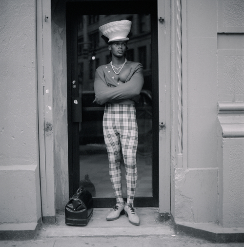 Jeffrey Henson Scales, Young Man in Plaid, New York City , 1992. Featured in Posing Beauty in African American Culture, 2009.