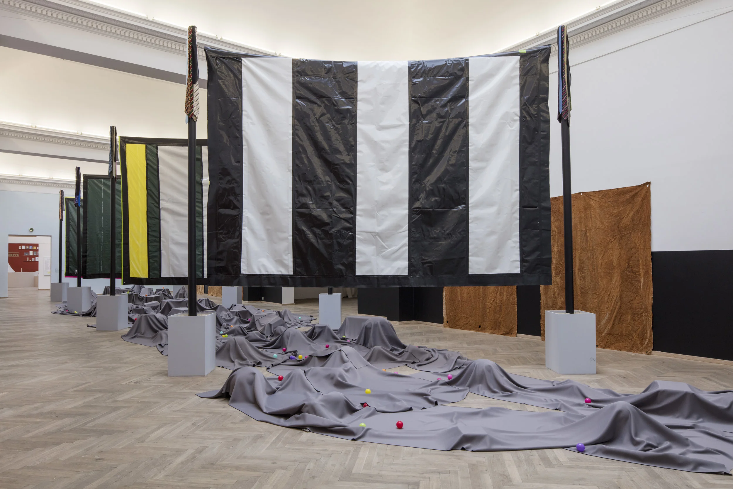 Moshekwa Langa. Mine. Installation View, Kunsthal Charlottenborg 2016. Featured in An Age of our Own Making. Photo by Anders Sune Berg.