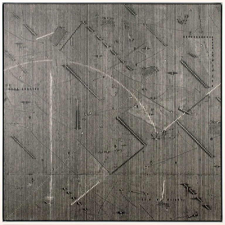 Jack Whitten, Epsilon Series II, 1976. PH: courtesy Alexander Gray Associates, New York. Featured in Blackness in Abstraction, Pace Gallery, NY, 2016.