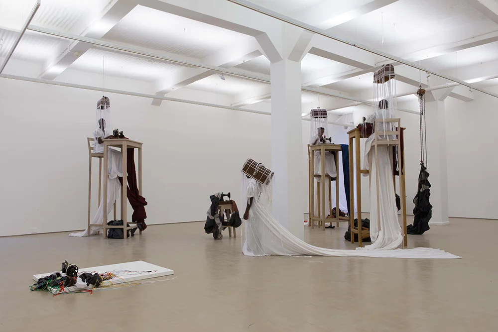Nicholas Hlobo, UmBhovuzo: The Parable of the Sower , 2016. Performance featured in Afroglossia for Performa 17. PH: Mario Todeschini. Above: Ph: Whitney Browne.