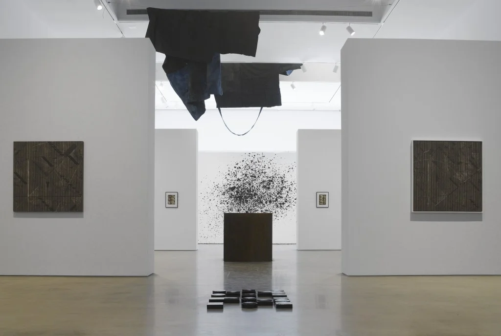 Installation view of Blackness in Abstraction, Pace Gallery, NY, 2016.