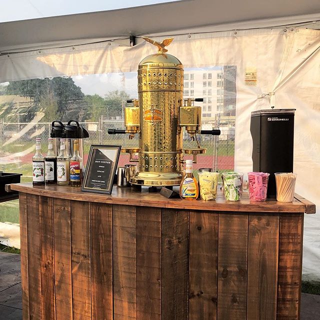 Beautiful set up of @blacktieespresso serving our coffee at @bostoncalling this weekend! If you&rsquo;re there, head on over and mention our post!