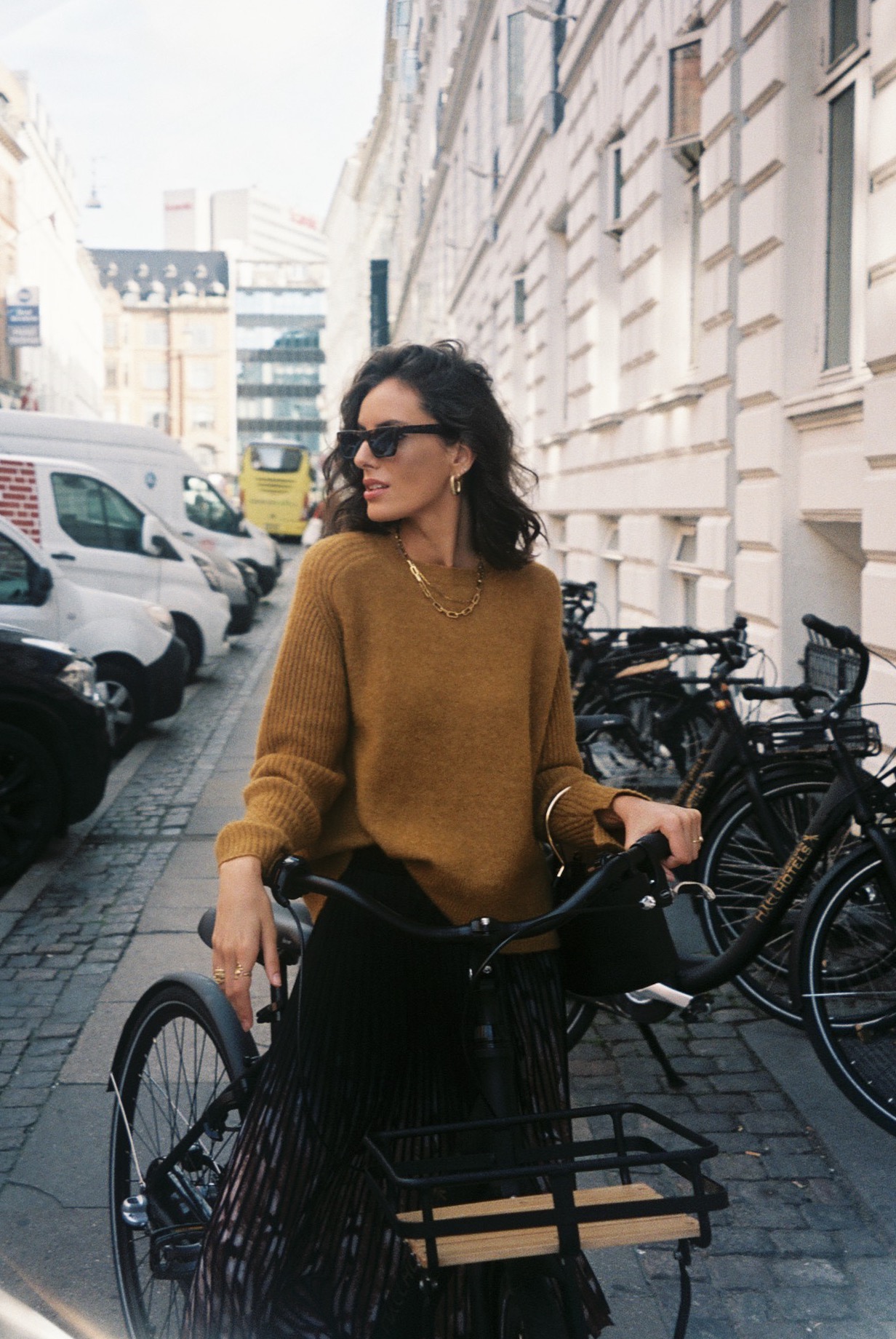 I never actually road a bike in Copenhagen. / Na verdade nunca andei de bicicleta em Copenhaga.