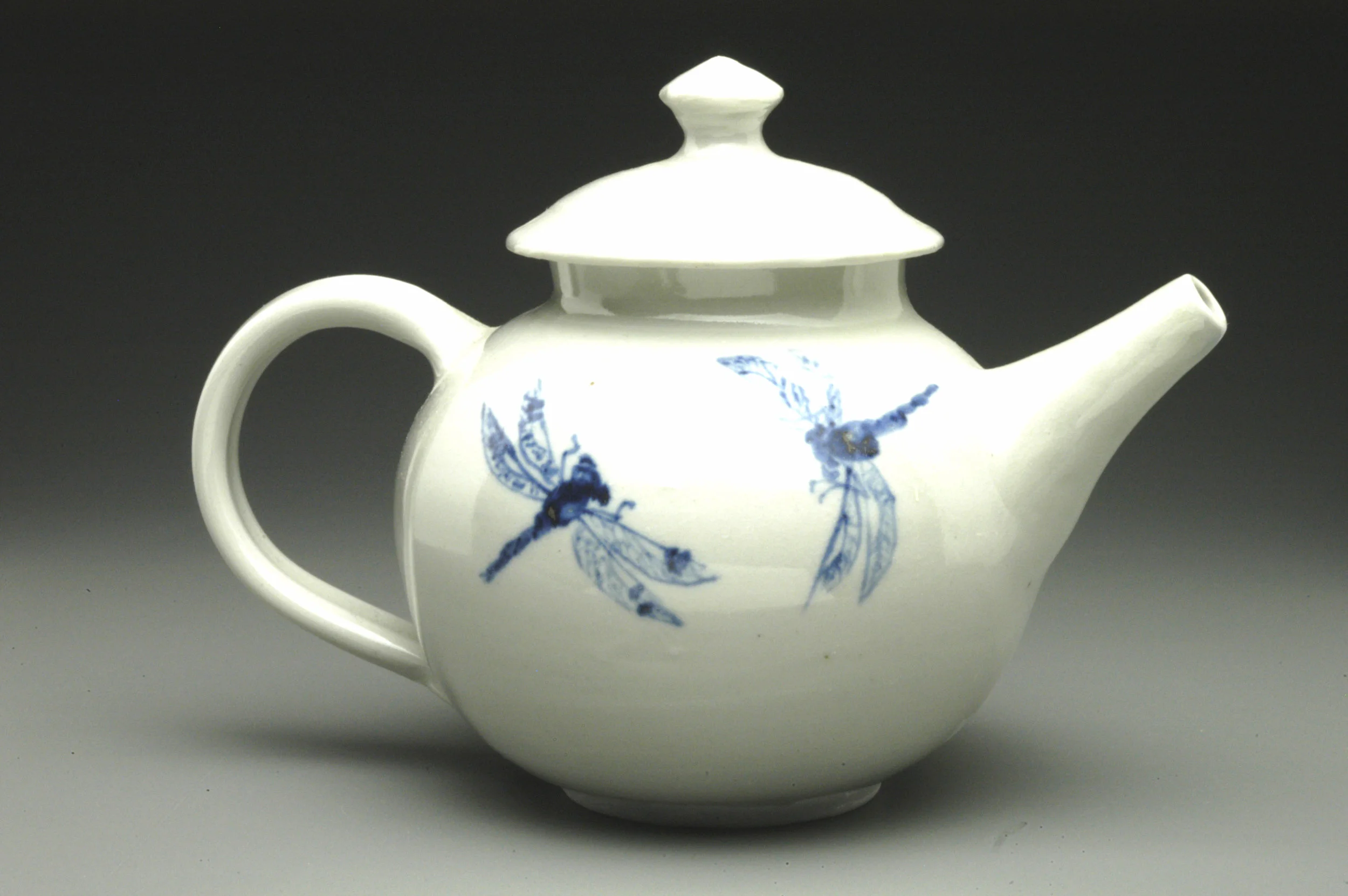 Teapot with Dragonflies