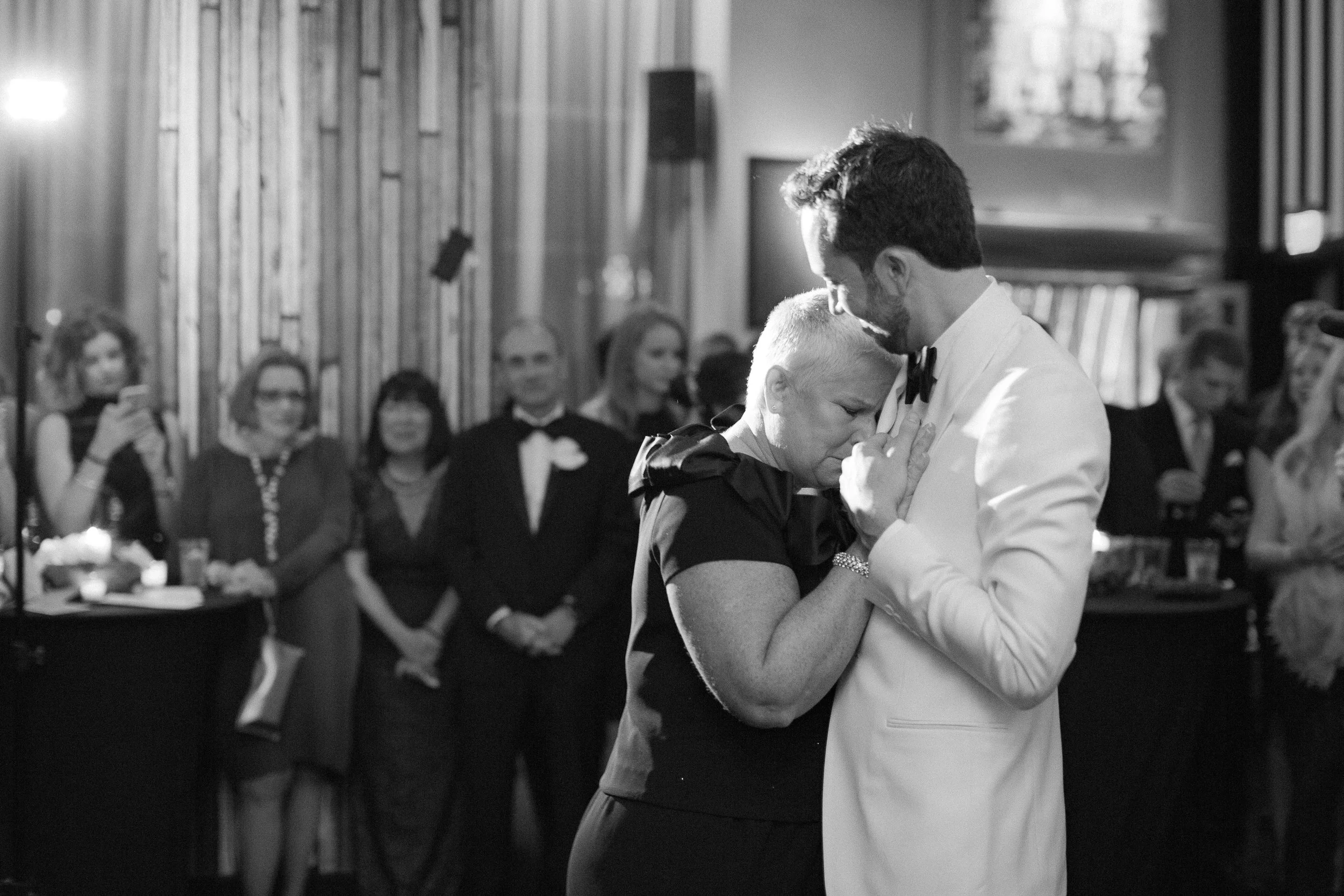 Stefan and his mother during the first dance.