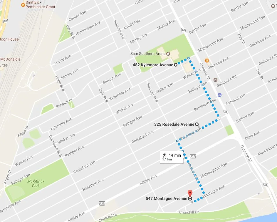 Walking Tour Route