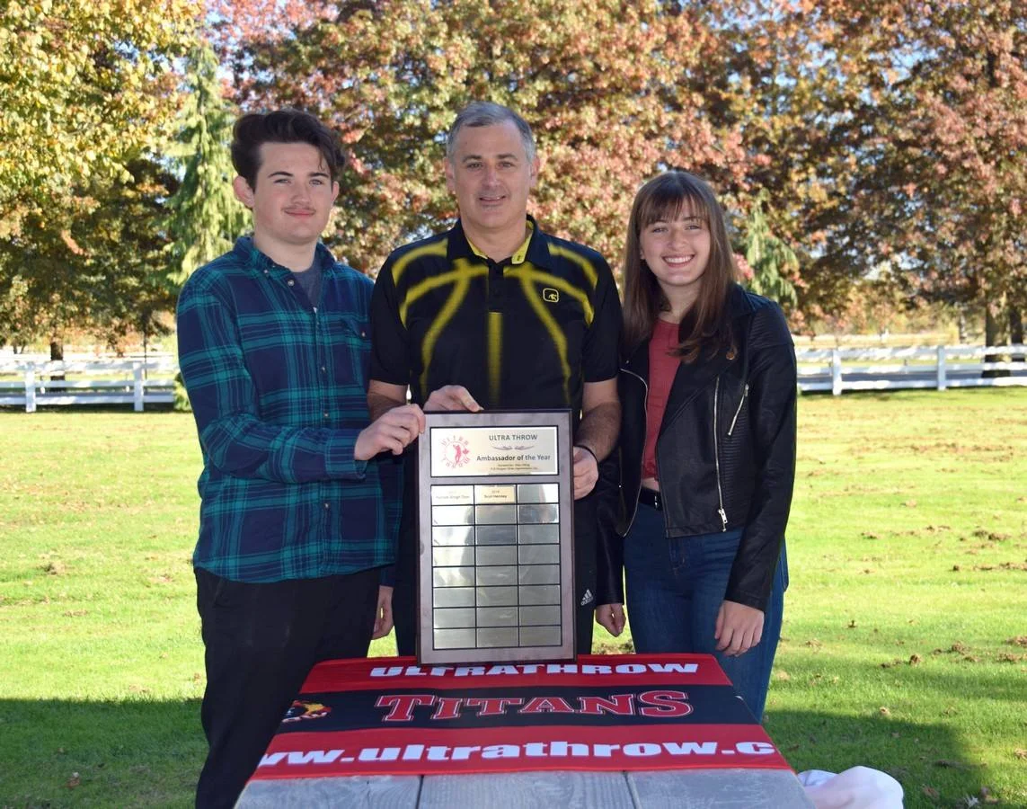 Son and grandchildren of the late world masters champion, Scot Henney, who was named Ambassador of the Year.