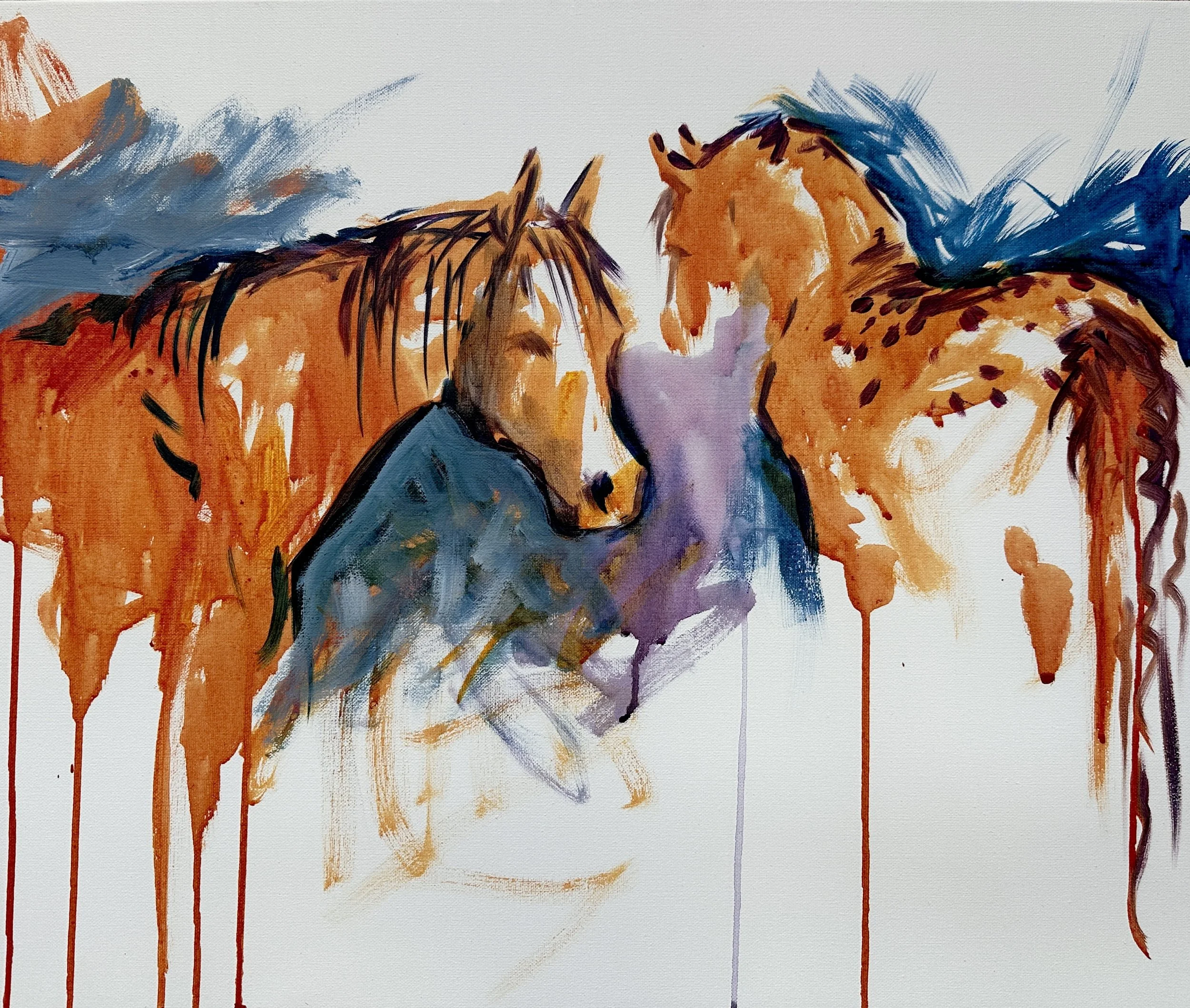 MN Horse Expo - Live Paintings // Nokota Horses