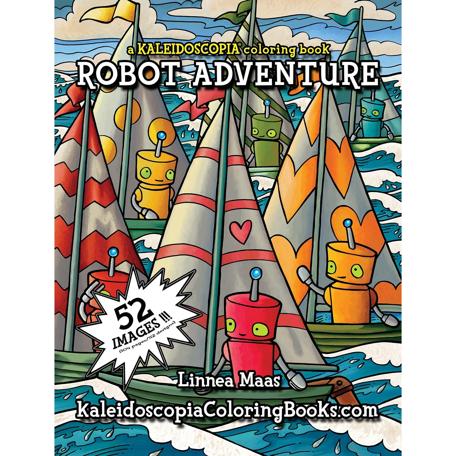 Front cover of Robot Adventure: Inside The Robot coloring book b