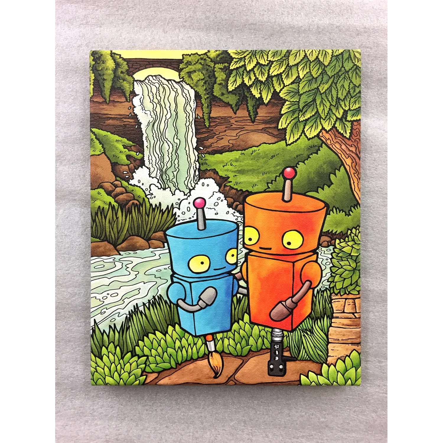 Front view Robot canvas print 8x10 Minnehaha & Hiawatha