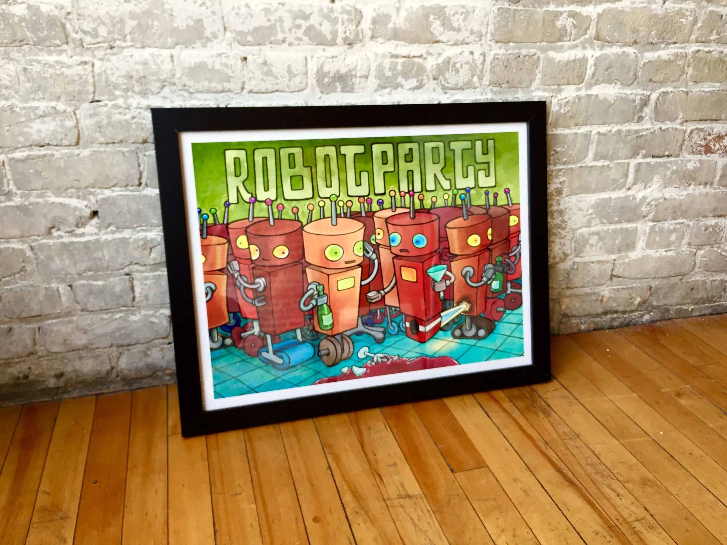 RobotParty-18x24-framed.jpg