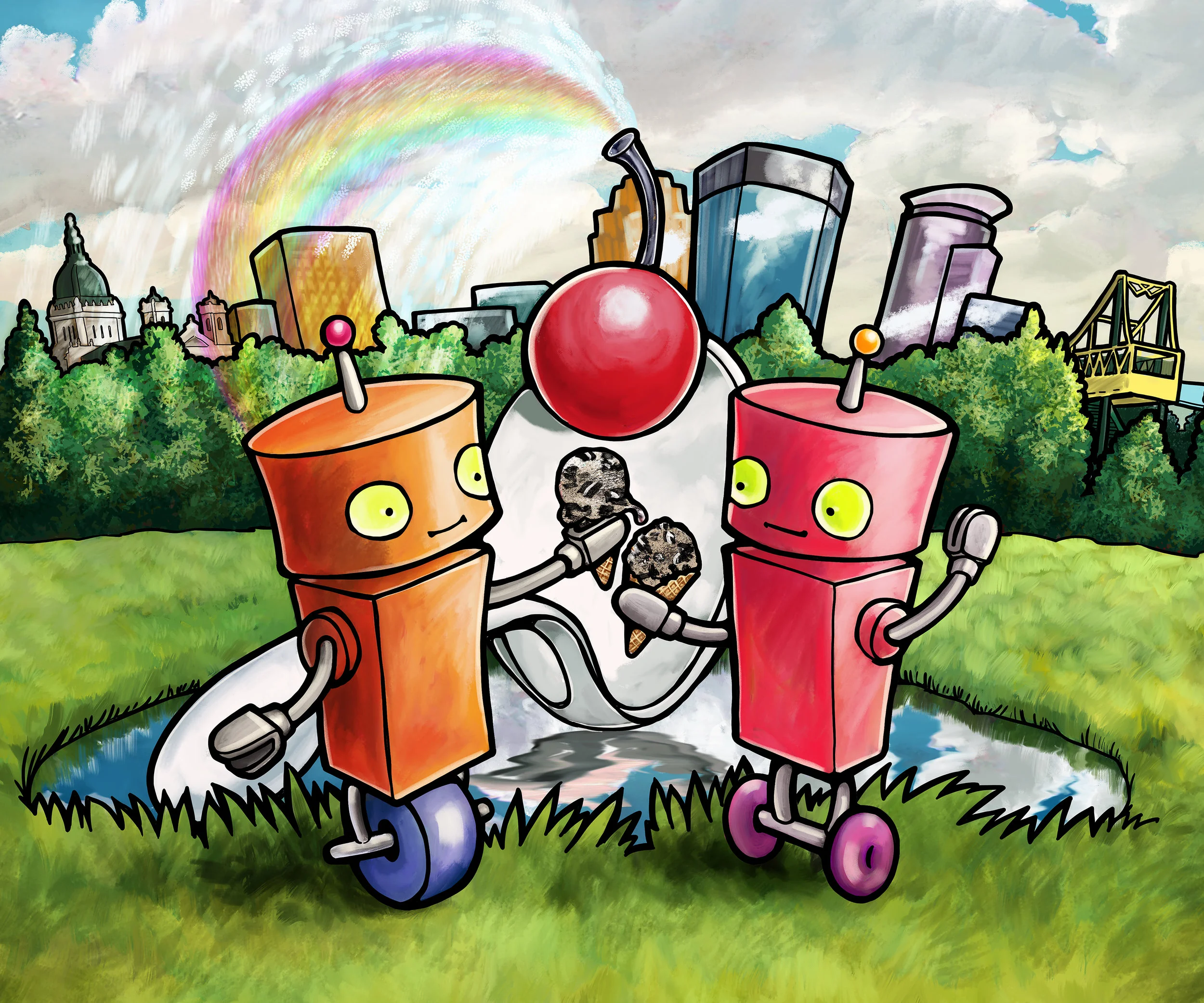 19581 Linnea robot_ice-cream-cherryspoon_10x12.jpg