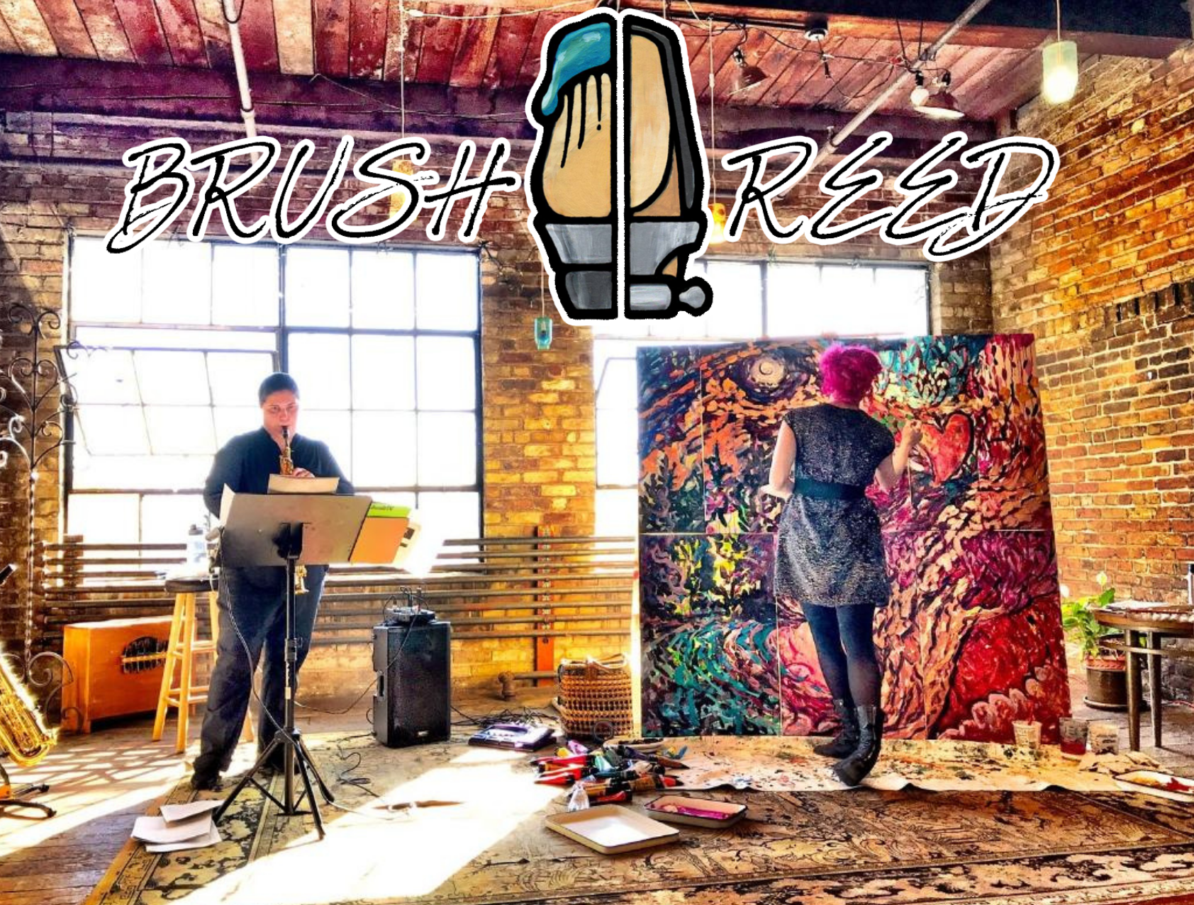 BRUSH|REED: Performance at the 808 Gallery, Boston University