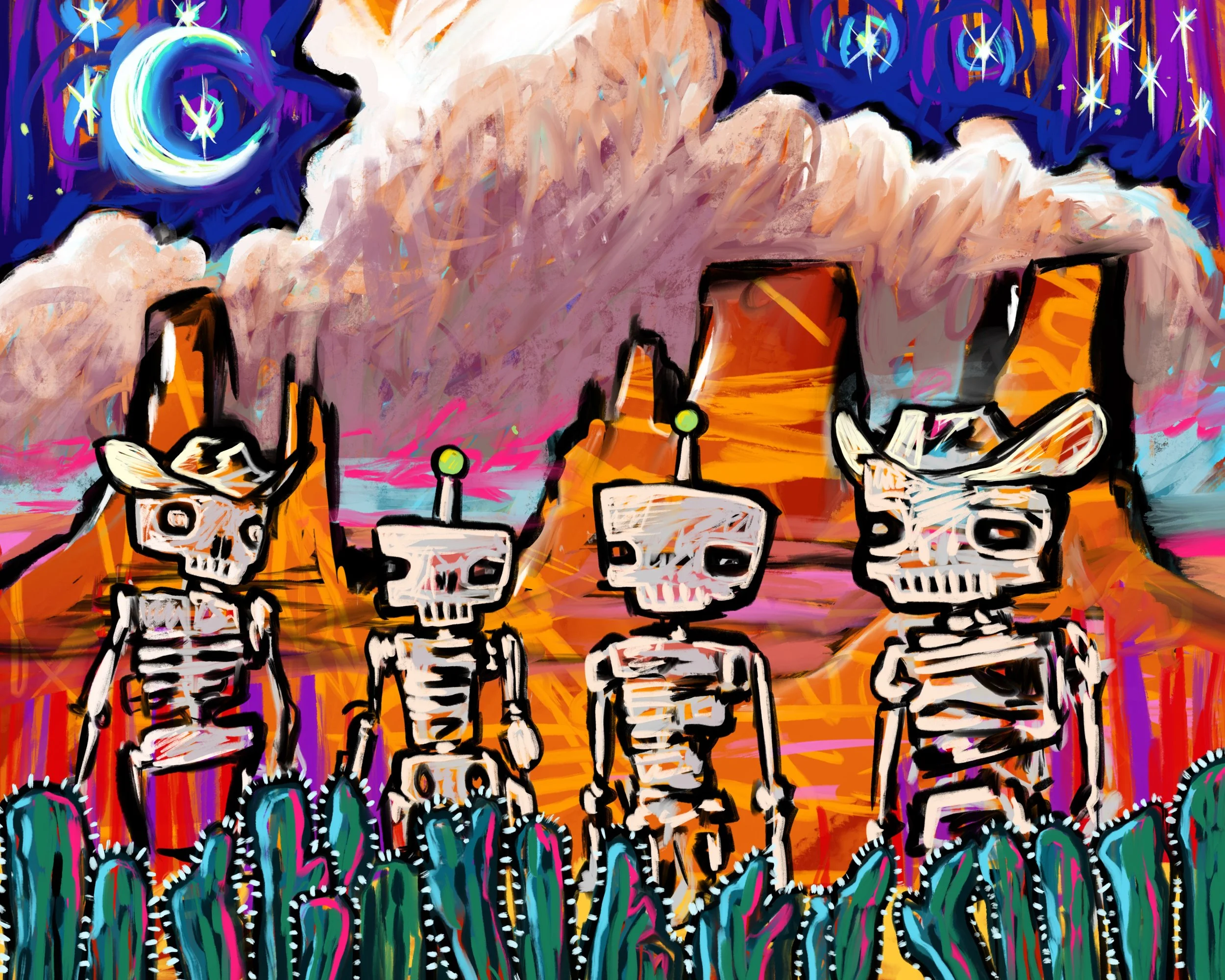 Robots & Riffs: Exhibit at the Driftwood Char Bar