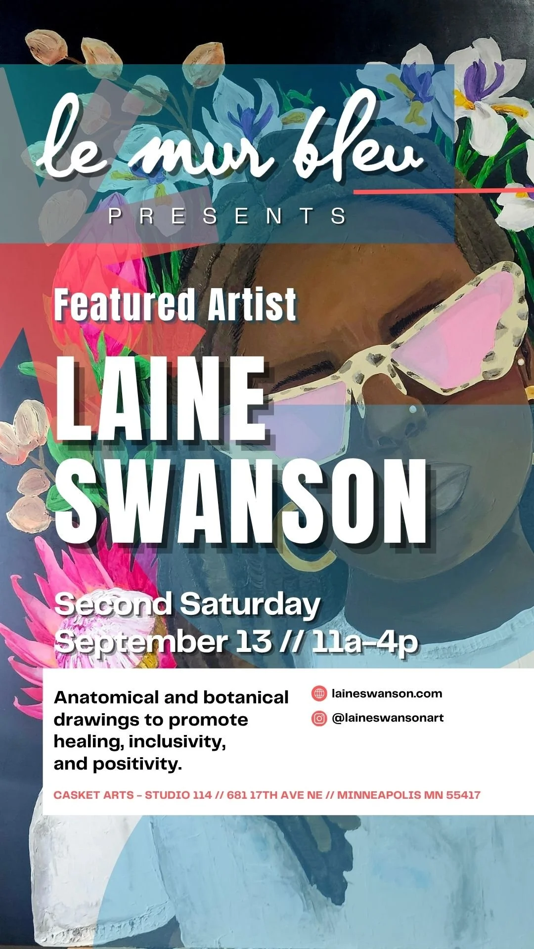 Le Mur Bleu: LAINE SWANSON at Second Saturdays