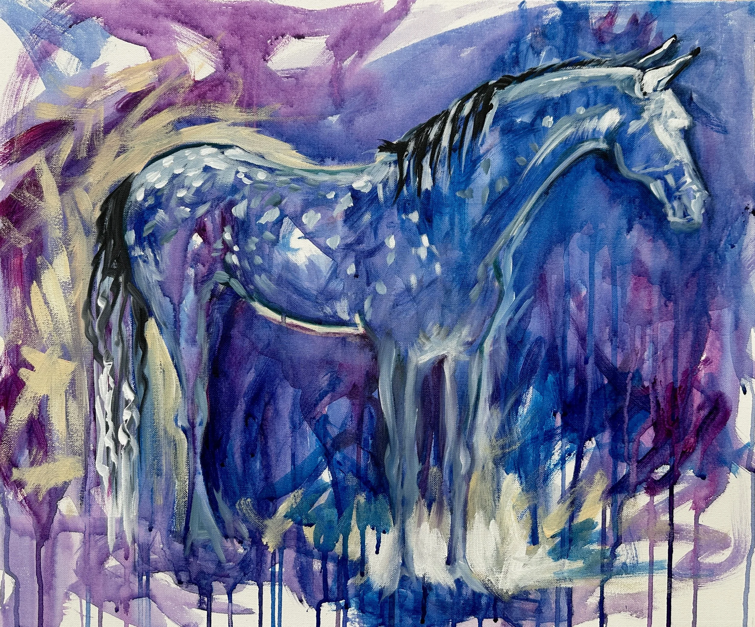 MN Horse Expo - Live Paintings // Saddlebred "Grady"