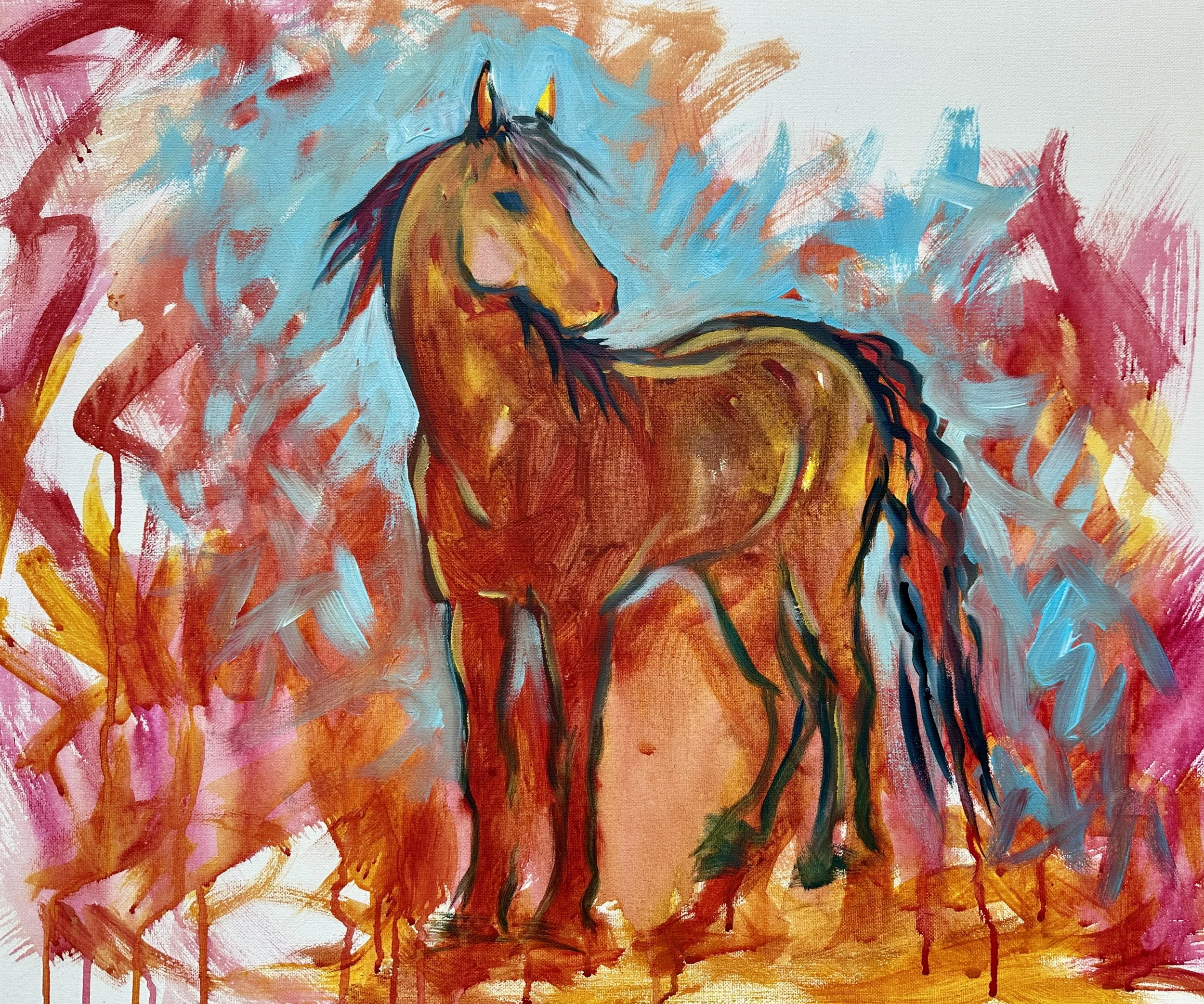 MN Horse Expo - Live Paintings // Pony - "Batman"