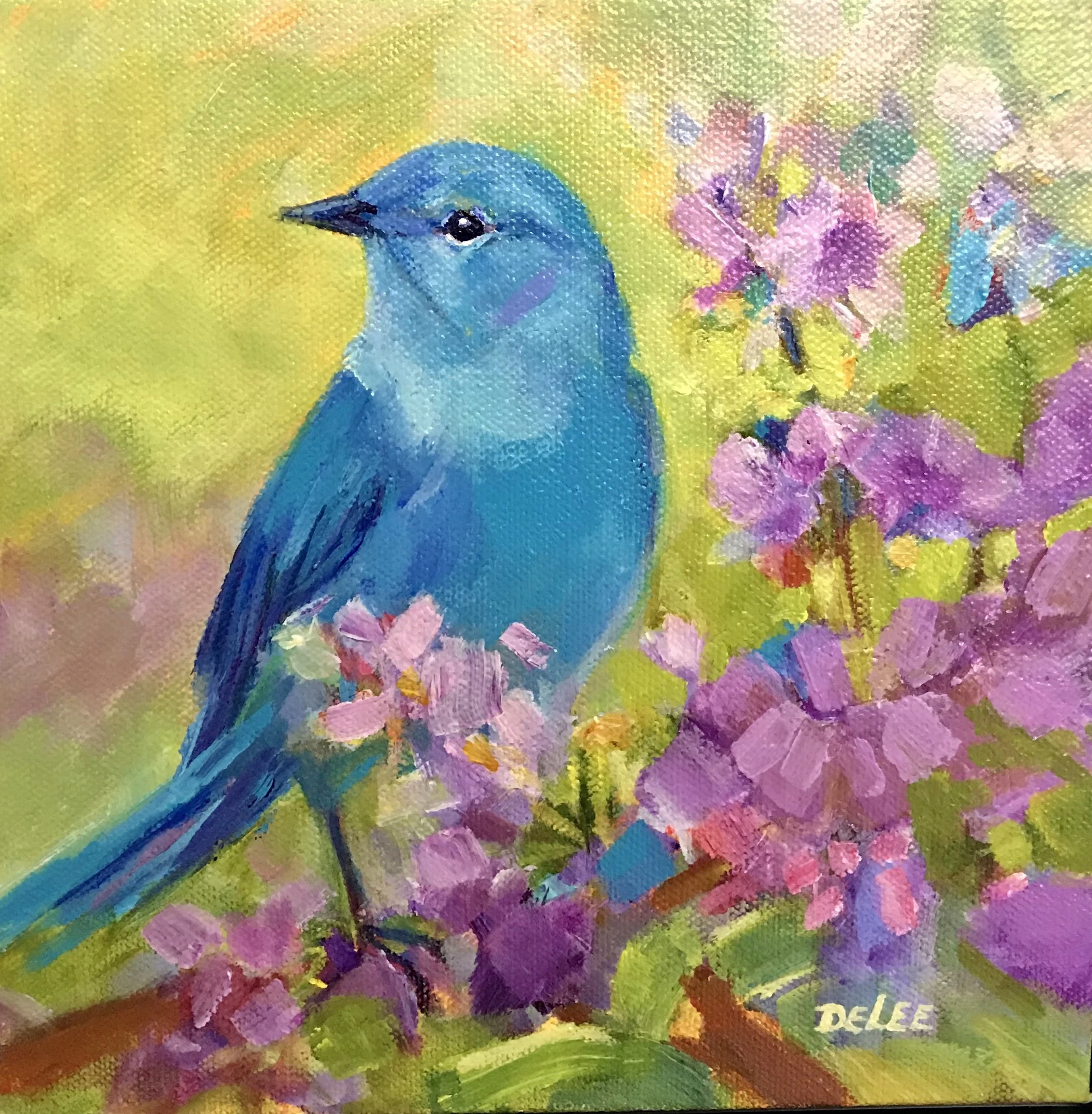 Mountain Blue Bird
Acrylic, 8 x 8
Sold