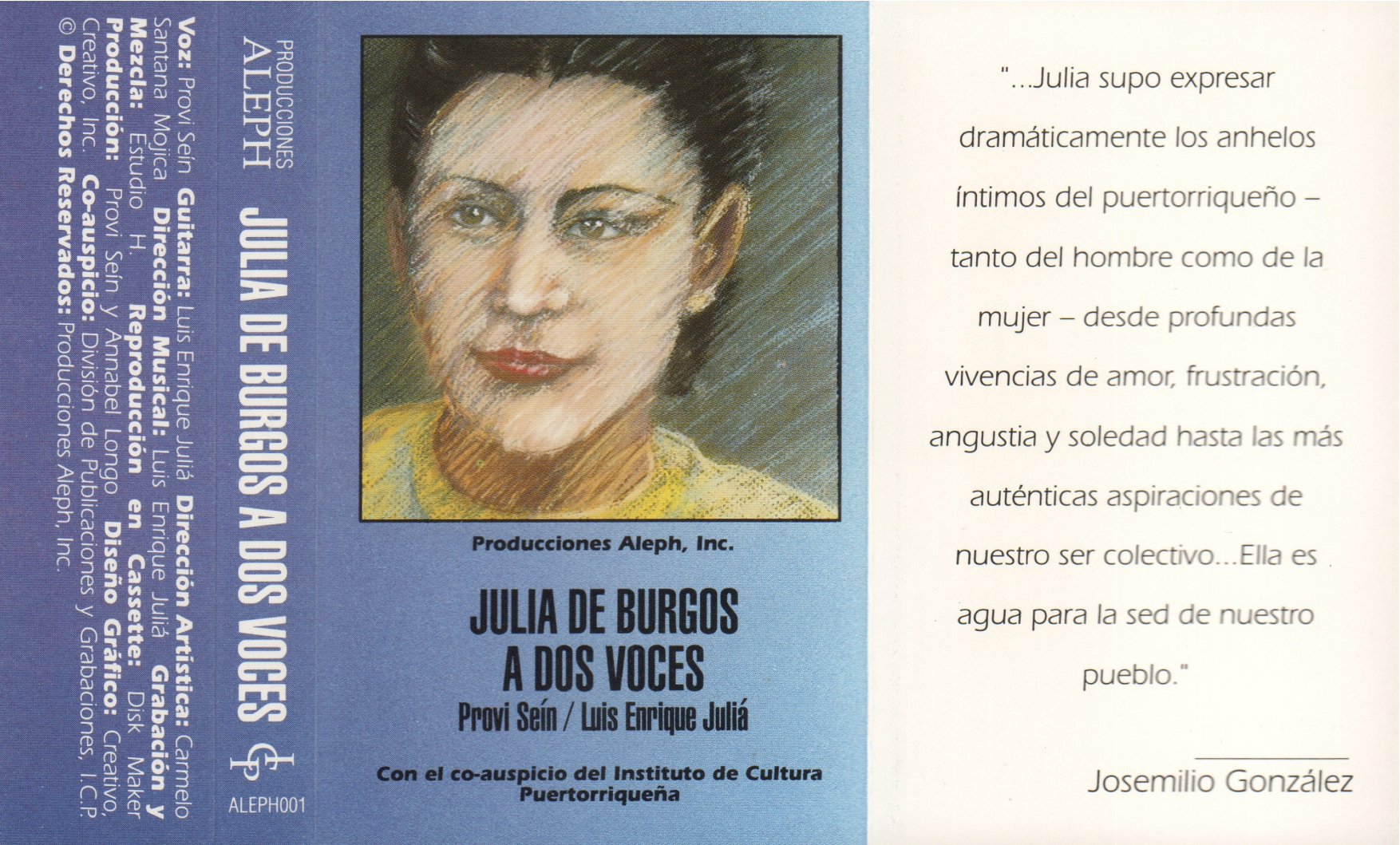Julia de Burgos - A dos voces/ Producciones Aleph