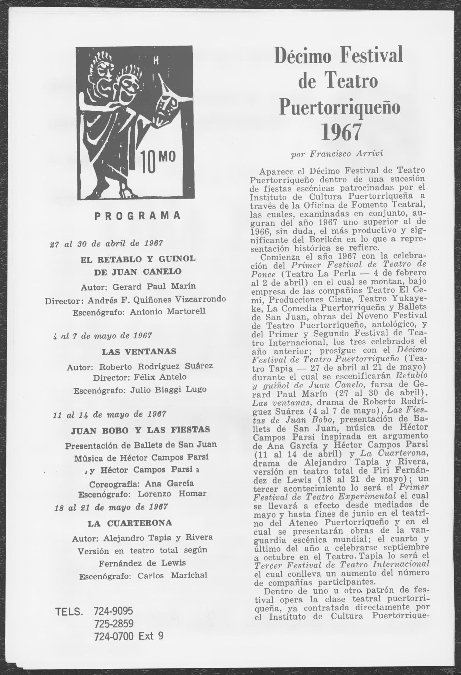 Programa de teatro