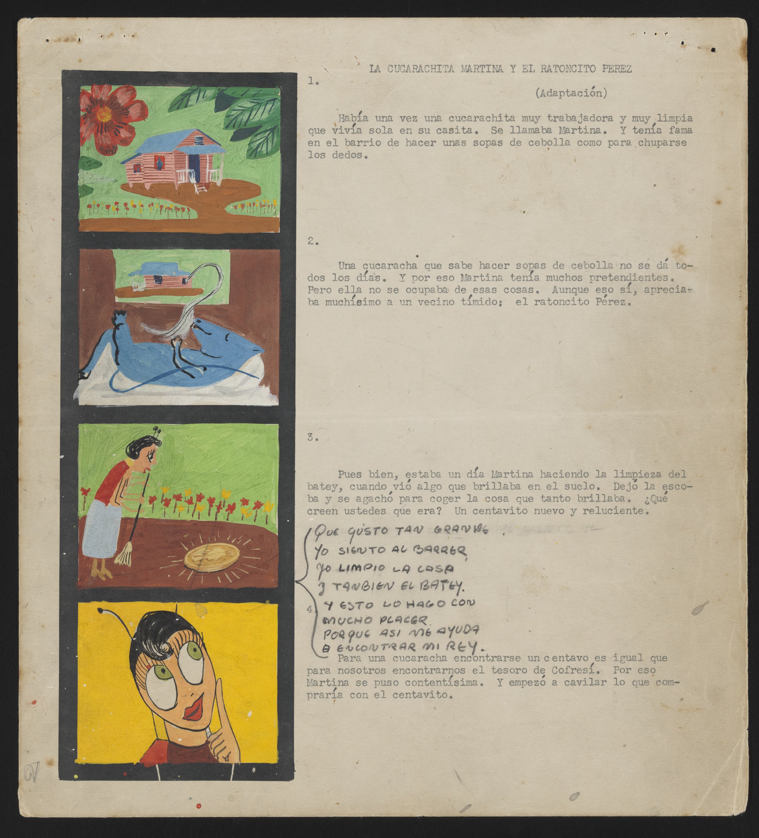 Storyboard La Cucarachita Martina