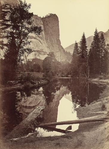 CARLETON E. WATKINS, Washington Column, 208 Feet, Yosemite, c. 1865