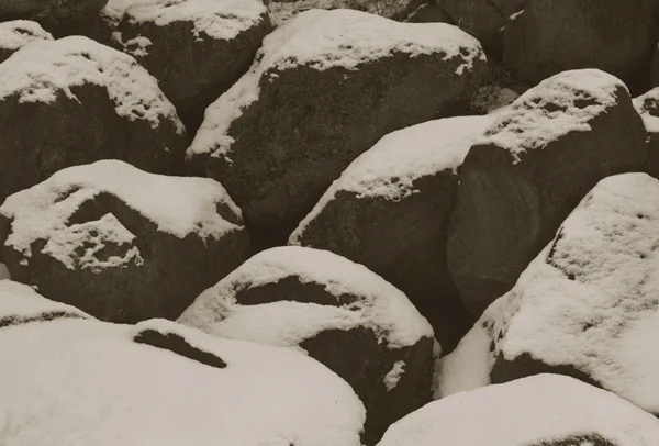 KOICHIRO KURITA, Snow Covered Rocks, Nagano, Japan, 1989