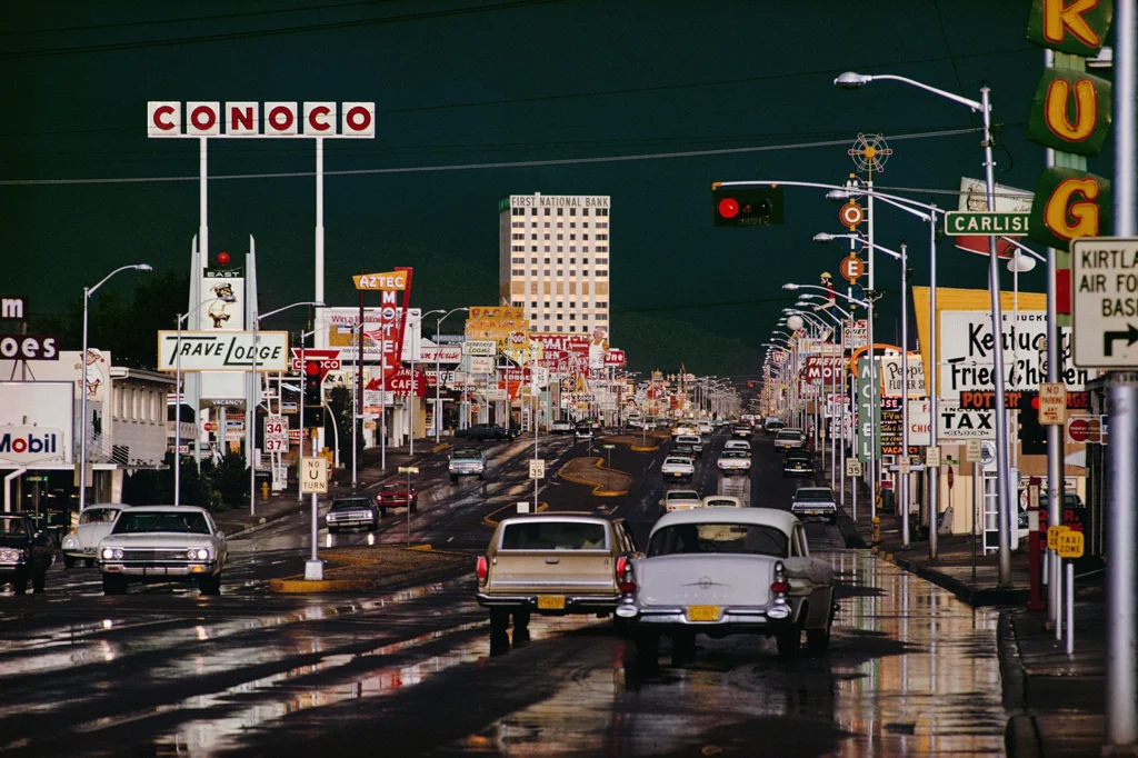 ERNST HAAS, Route 66, Albuquerque, New Mexico, 1969