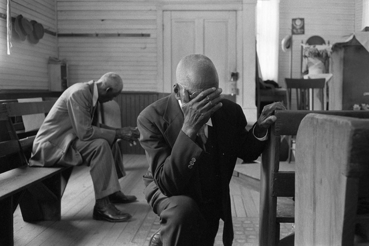 CONSTANTINE MANOS, Man Praying, Daufuskie Island, South Carolina, 1952