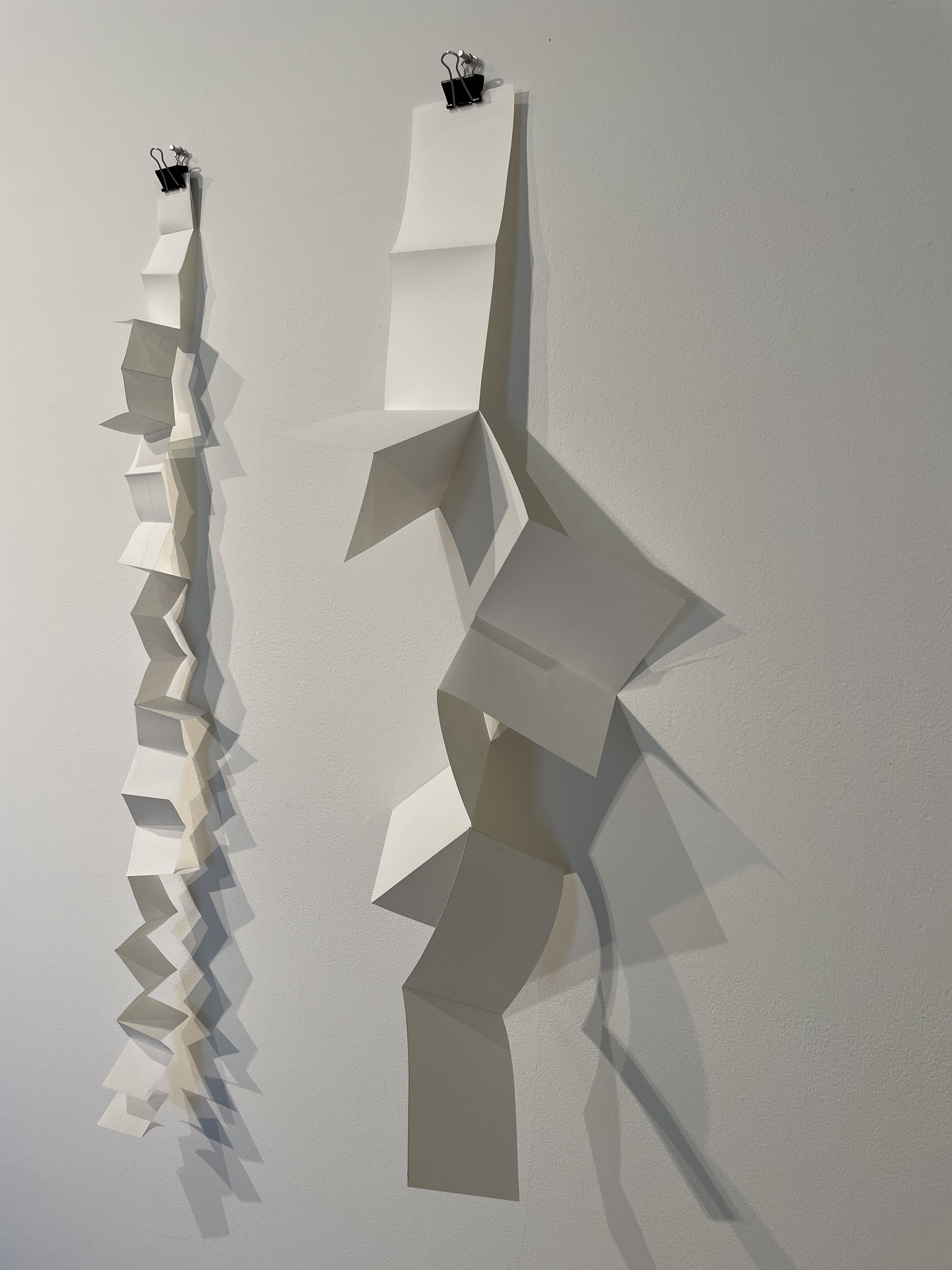 Vertical fold experiments, Torrance Art Museum Residency