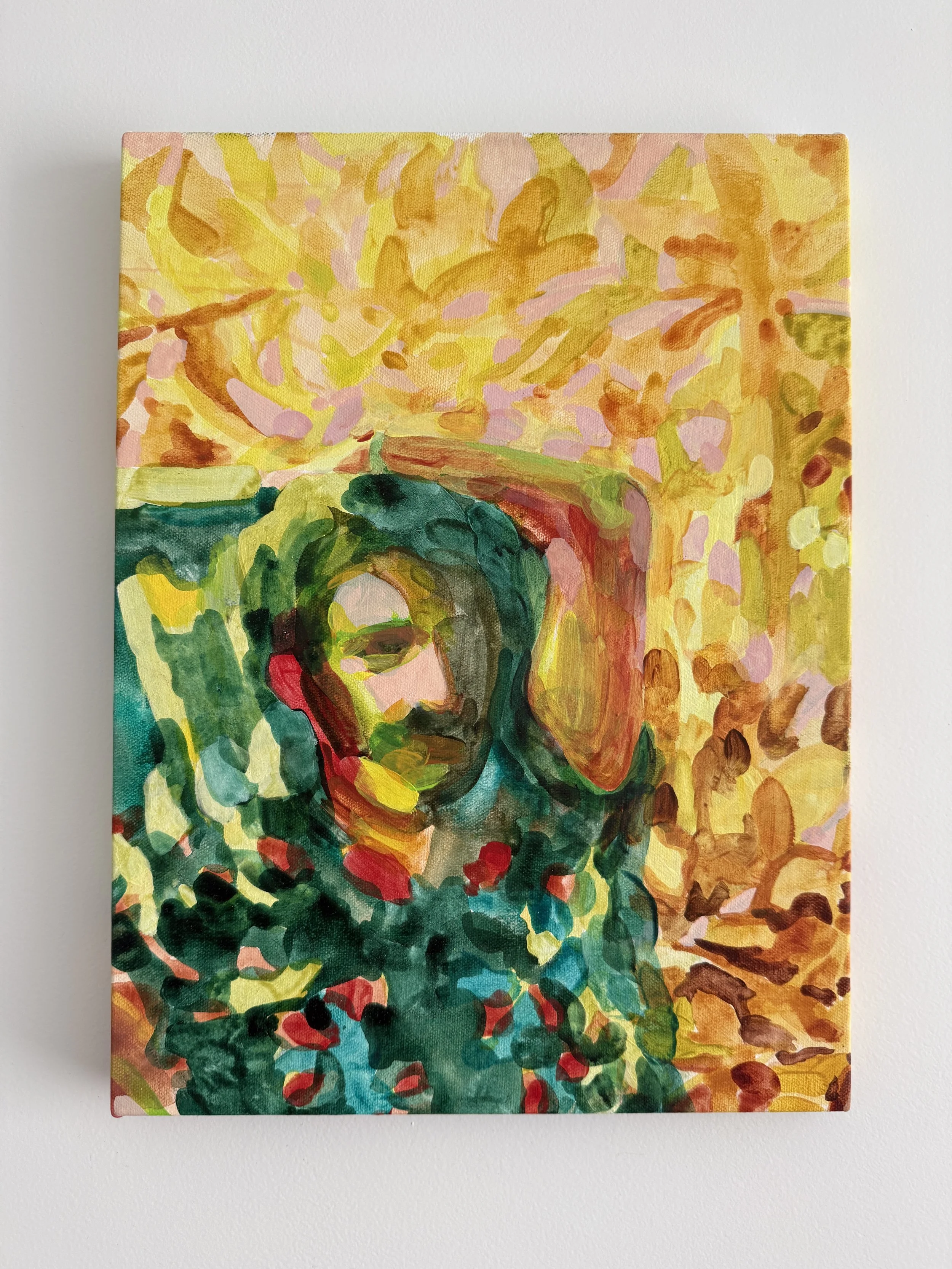 Orchard, acrylic on canvas 16"x12"/ 41x30cm