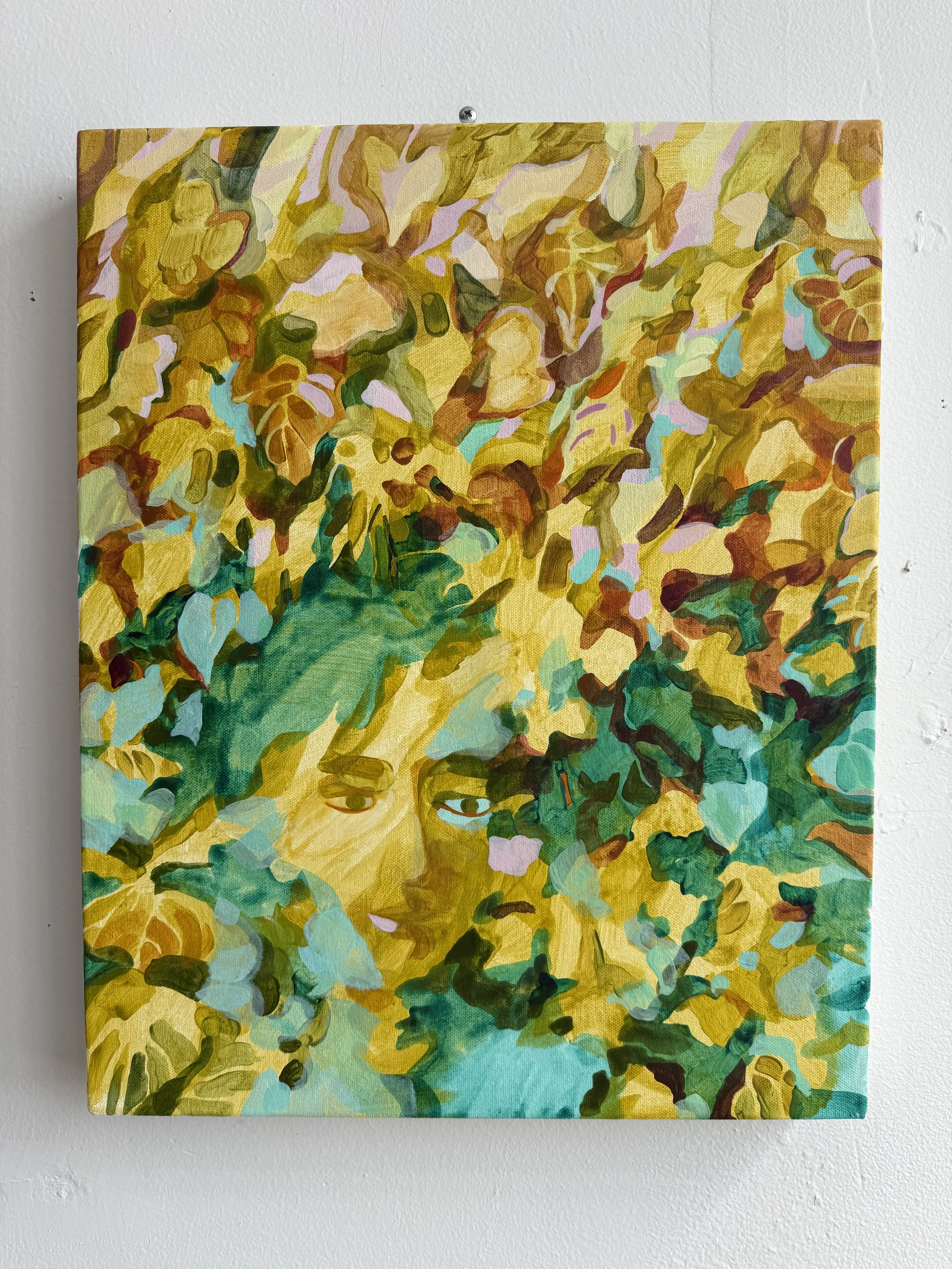 Forest Bather, acrylic on canvas 20"x16"/ 51x41cm