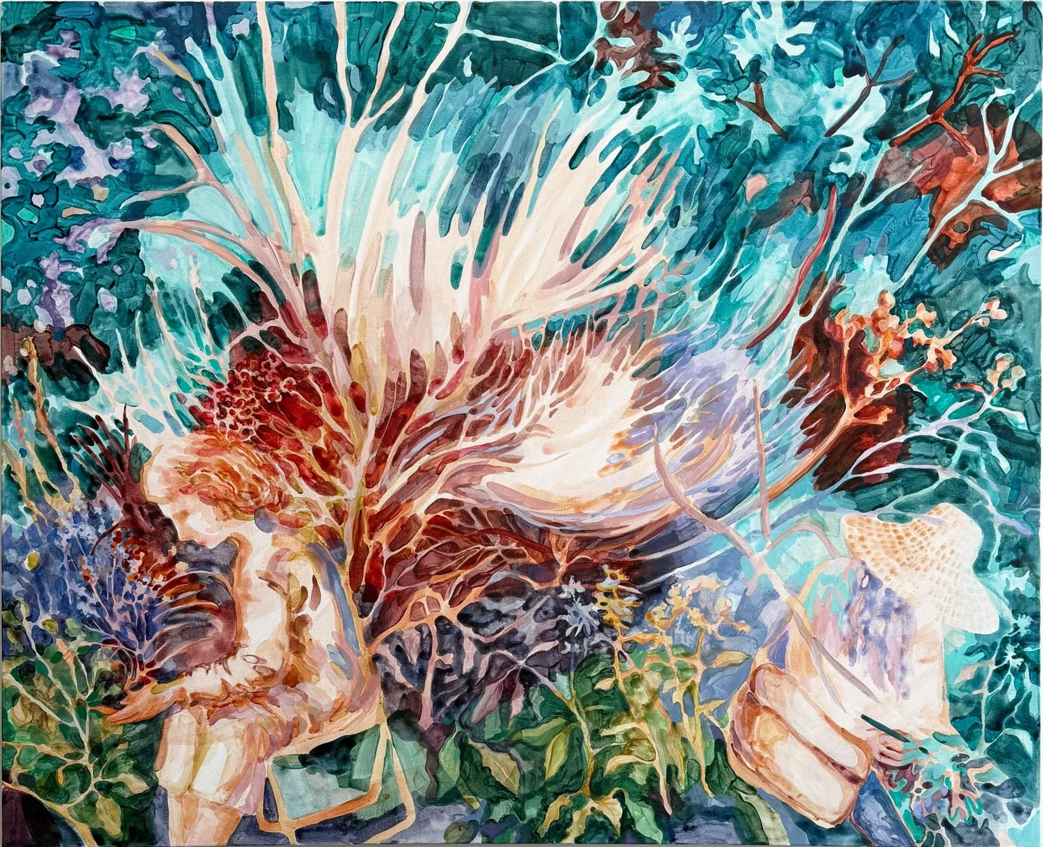 Researchers, acrylic on canvas, 48"x60"/121x152cm
