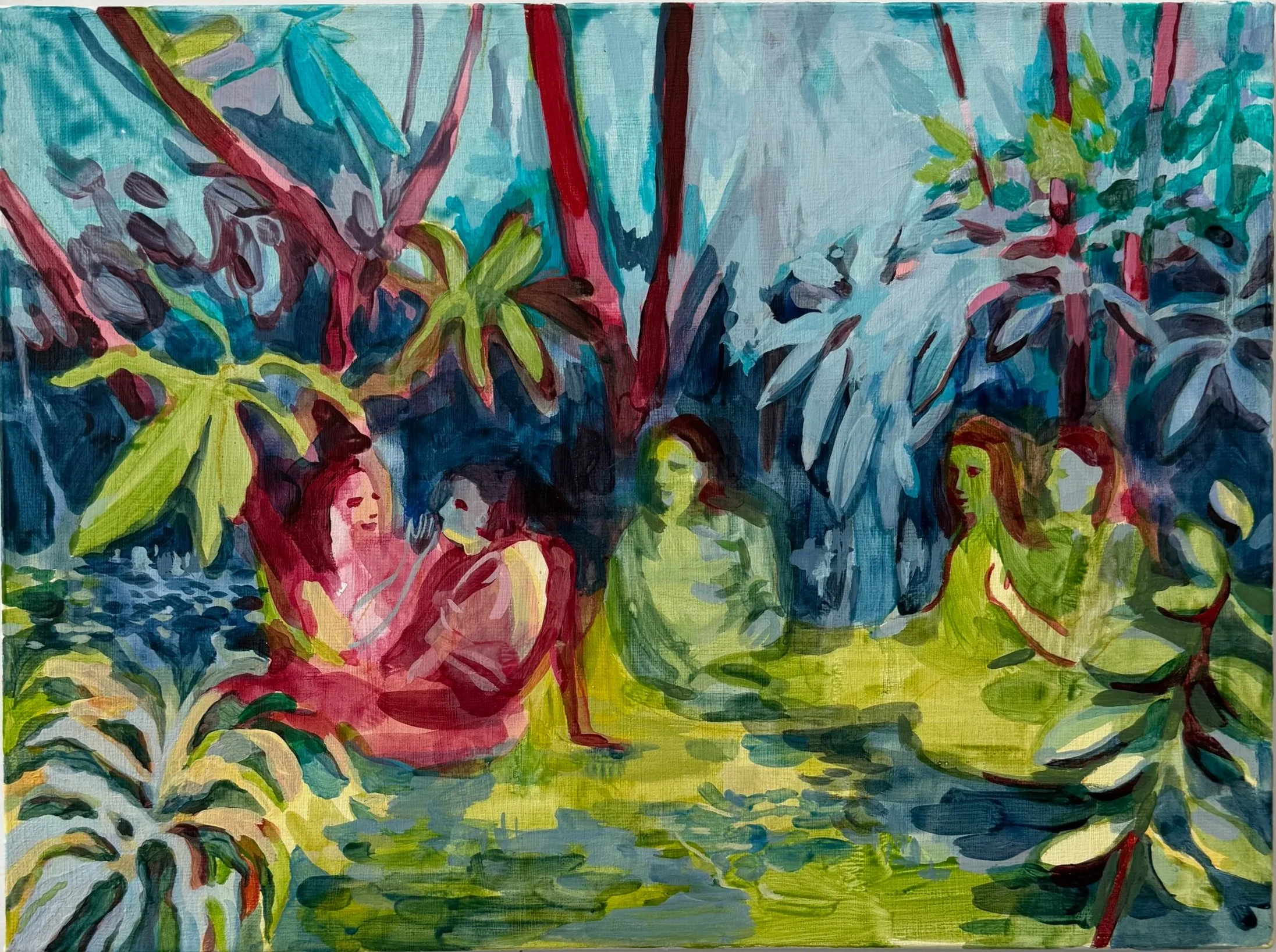 Engagement, 2025, acrylic on canvas, 12 x 16 inches/30x41cm	