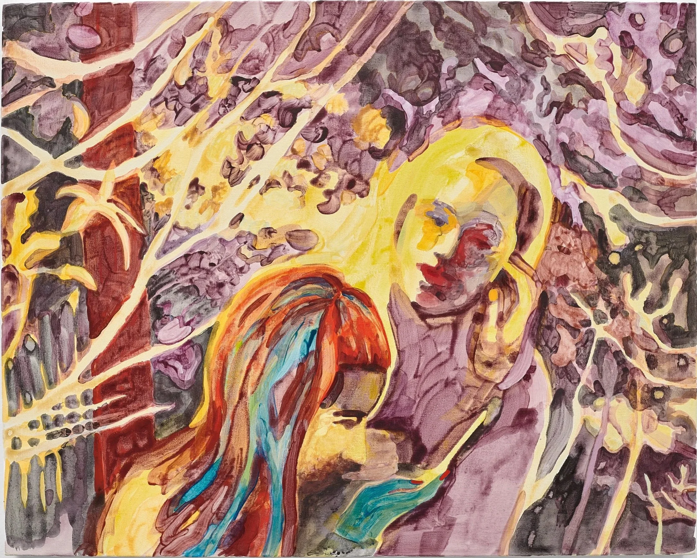 The Violet Hour, 2023, acrylic on canvas, 24 x 30 inches/ 61x76cm