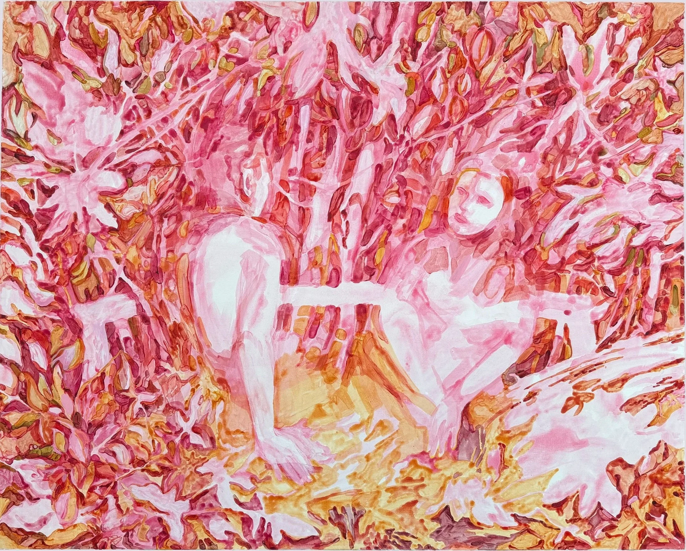  Embowered, 2023, acrylic on canvas, 48"x60"/121x152cm
