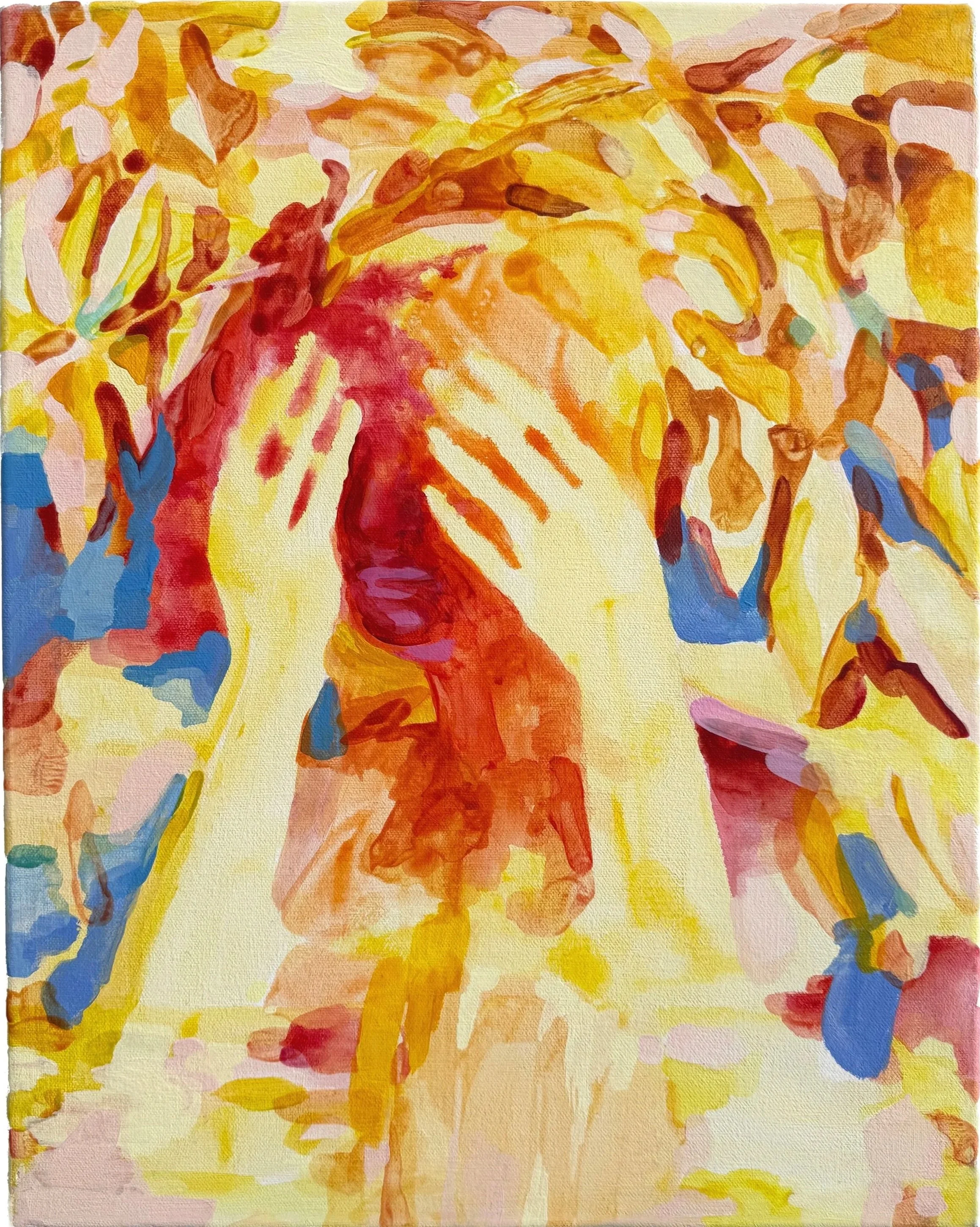 Day Swimmer, 2023, acrylic on canvas, 20 x16 inches/51x41cm