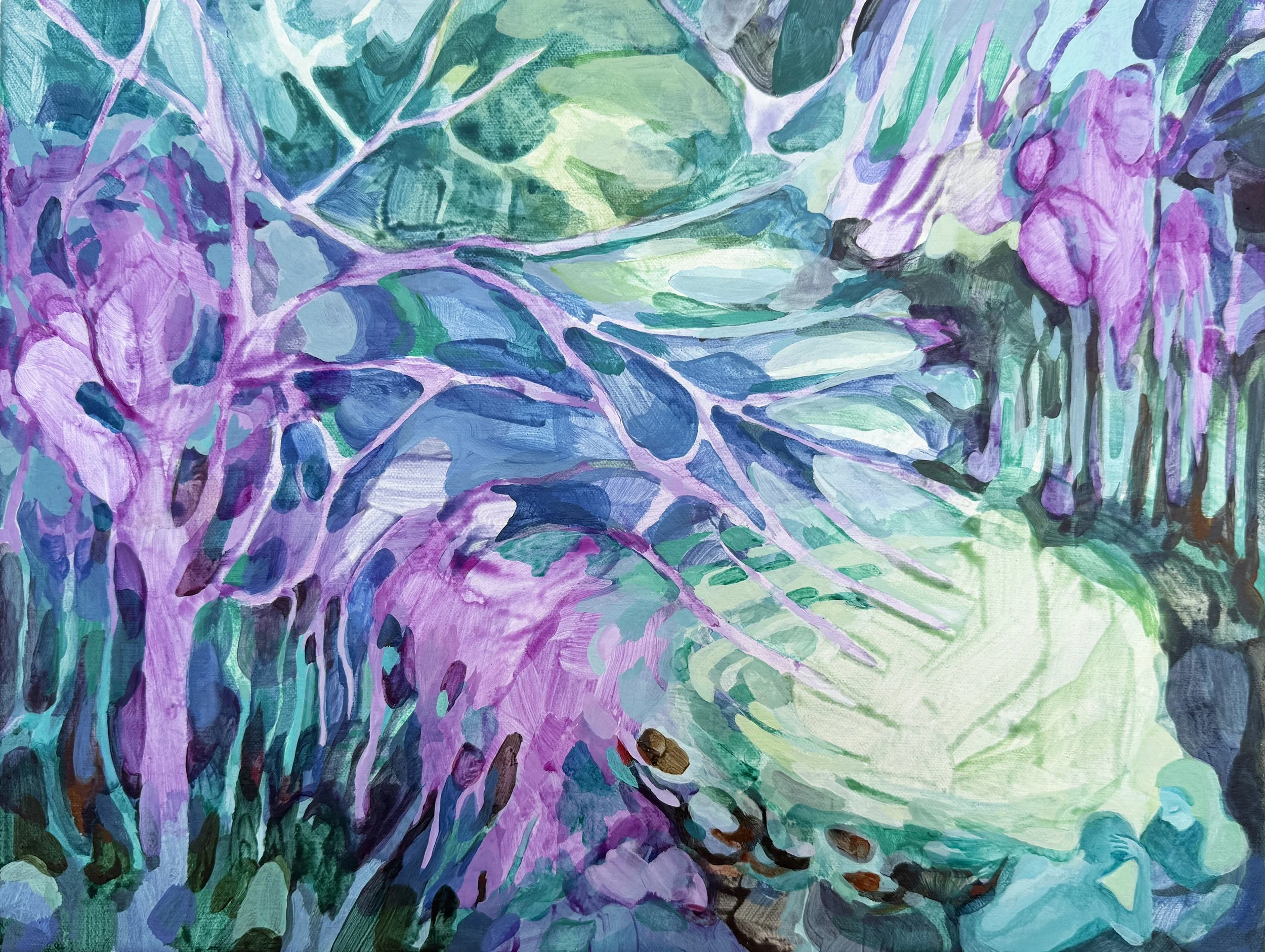 Night Vision, 2026, acrylic on canvas, 12 x 16 inches/30x41cm