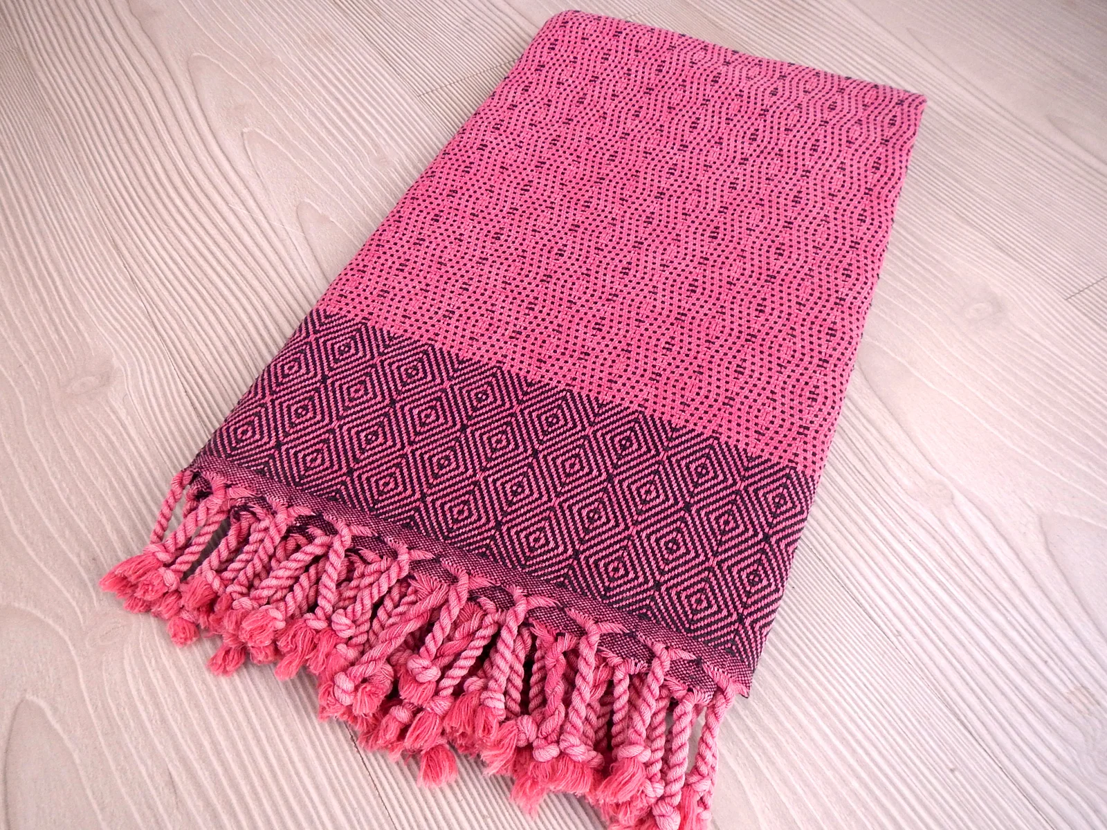 Red Pestemal, fouta towel, traditional turkish towel