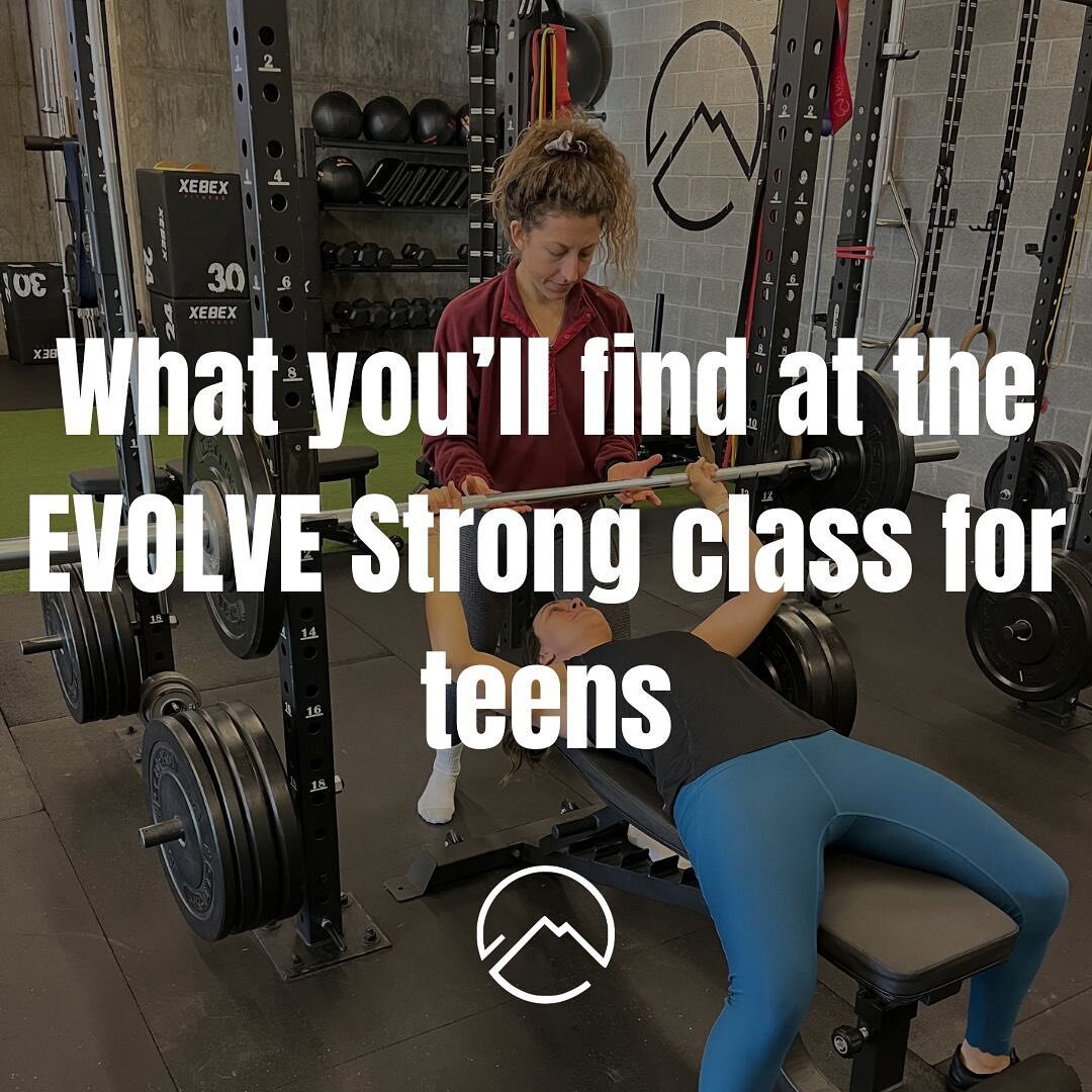 Reasons you (or your kiddo) should join the EVOLVE Strong for Teens class:

	1. Build confidence &mdash; Being a teenager is TOUGH. Connecting with your body, improving body awareness, &amp; building strength can help improve self-confidence in high 