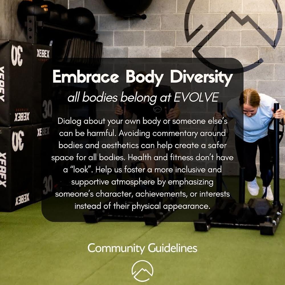 At EVOLVE, our overarching mission is to cultivate a gym culture that transcends conventional norms, where discussions around diets and body aesthetics are purposefully absent. We believe that the benefits of movement, proper fueling, and consistency